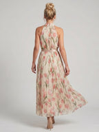 Aurelle | Halter Neck Floral Midi Kleid – Isabels Modehaus (Bild 6)