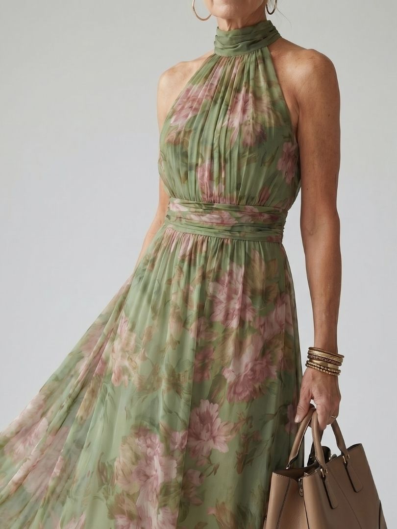 Naomi | Halter Maxi Kleid – Isabels Modehaus (Bild 2)