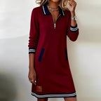 Elora™ - Schickes Langärmeliges Baumwollkleid – Isabels Modehaus (Bild 6)