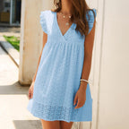 Elspeth™ – Sommerkleid mit Taschen, Spitze & Integrierten Shorts – Isabels Modehaus (Bild 5)