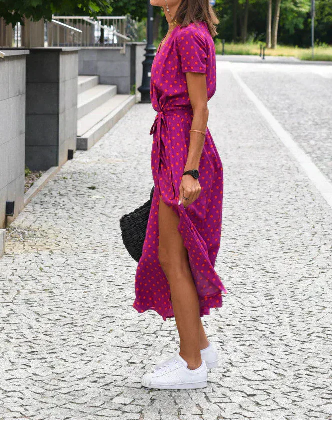 Jorlyn™ - Elegantes Kleid mit V-Ausschnitt und figurbetonter Passform – Isabels Modehaus (Bild 10)