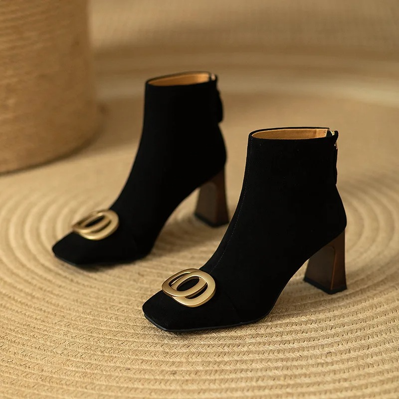 Opium Samt Stiefel – Isabels Modehaus