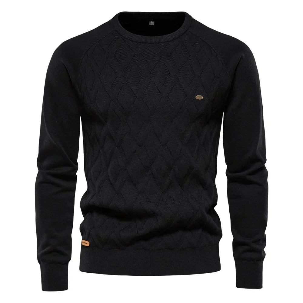 Theodor | Herrenpullover mit Rautenmuster – Isabels Modehaus