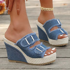 Atelier | Frayed Edge Wedge Sandalen – Isabels Modehaus (Bild 10)