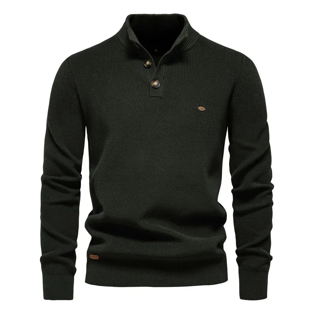 Konrad | Stilvolles Herrenpullover mit Knopfdesign – Isabels Modehaus (Bild 3)