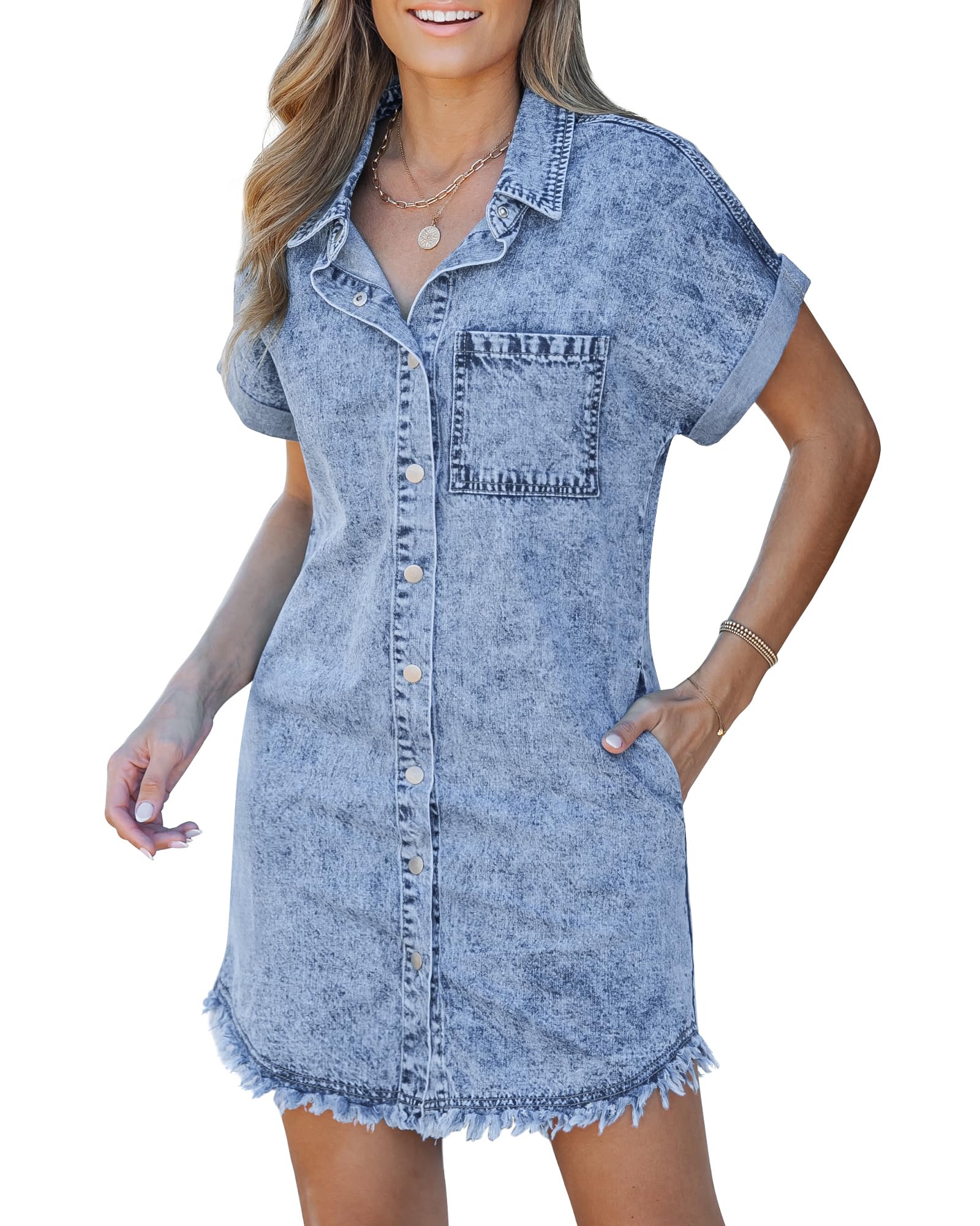 Kaelia | Jeanshemdkleid – Isabels Modehaus (Bild 4)