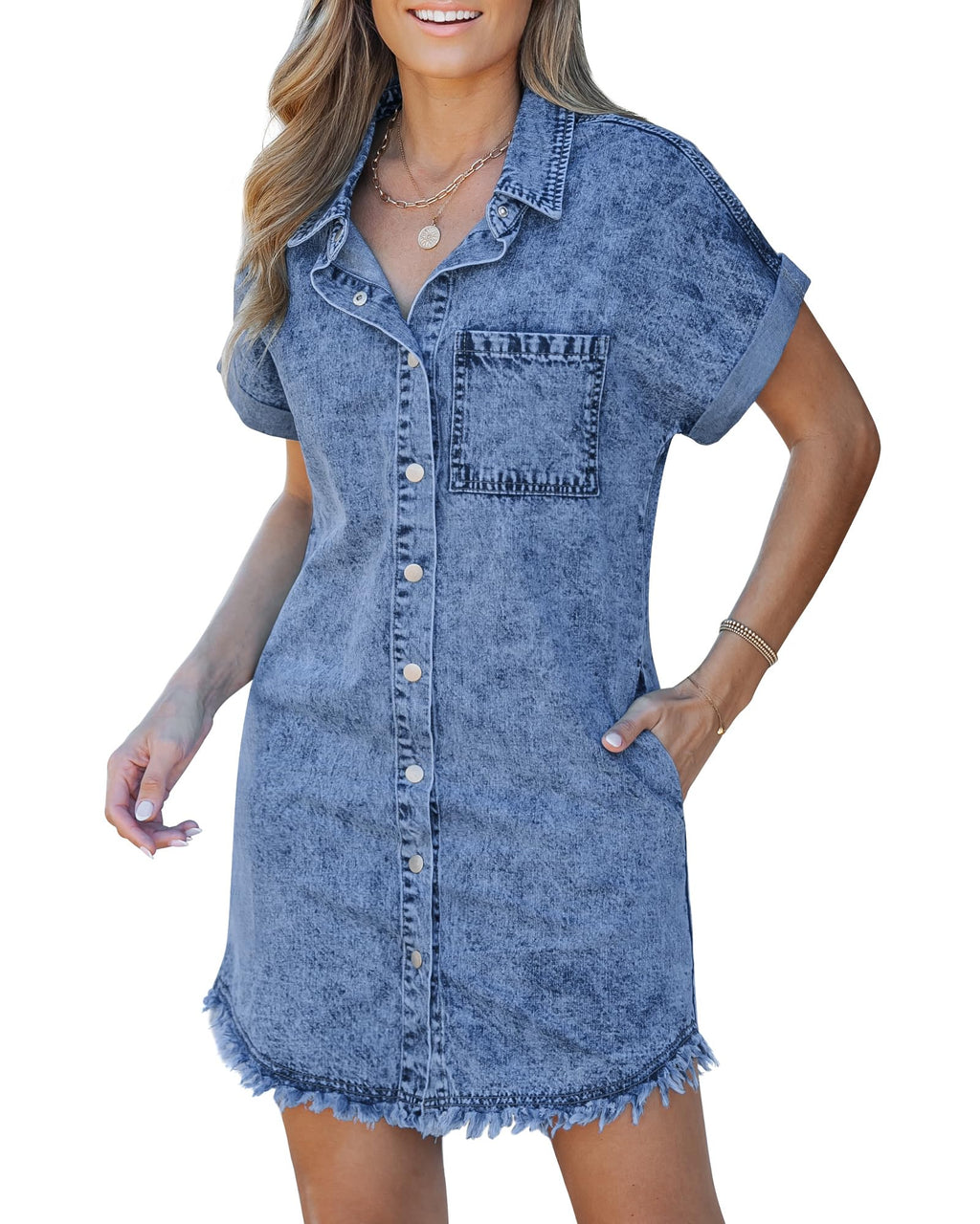 Kaelia | Jeanshemdkleid – Isabels Modehaus (Bild 6)
