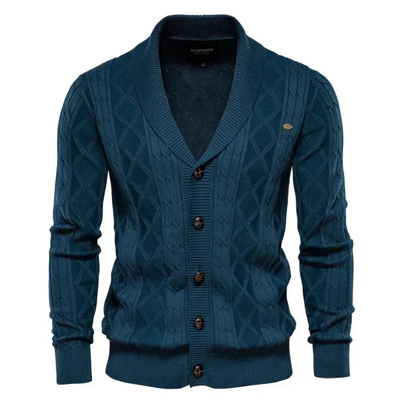 Waldemar | Herren Cardigan mit Knopfleiste – Isabels Modehaus (Bild 2)
