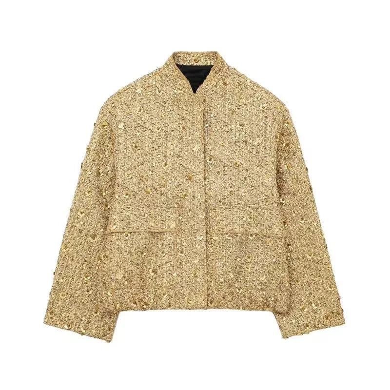 Lani | Elegante Perlen-Pailletten-Jacke – Isabels Modehaus