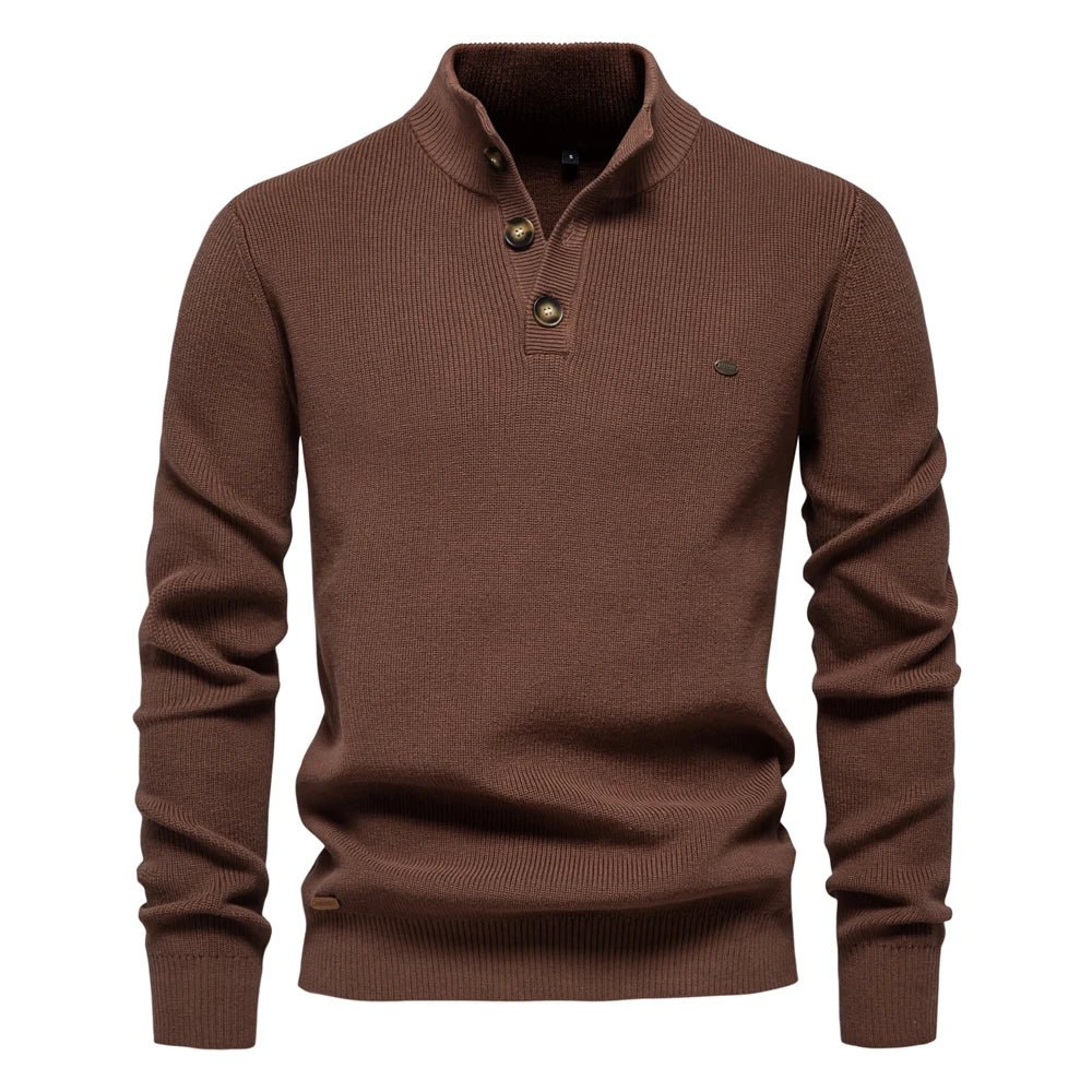 Konrad | Stilvolles Herrenpullover mit Knopfdesign – Isabels Modehaus (Bild 4)