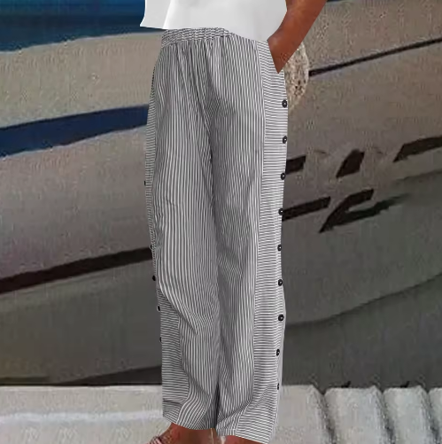 REA | BEQUEME GESTREIFTE FREIZEITHOSE – Isabels Modehaus (Bild 4)