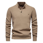 Konrad | Stilvolles Herrenpullover mit Knopfdesign – Isabels Modehaus