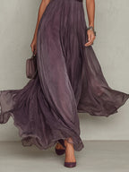 Olivia | Vintage Elegantes Chiffon Maxikleid – Isabels Modehaus (Bild 5)