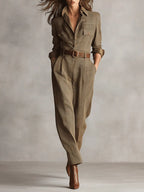 Lucinda – Eleganter Tweed-Overall – Isabels Modehaus