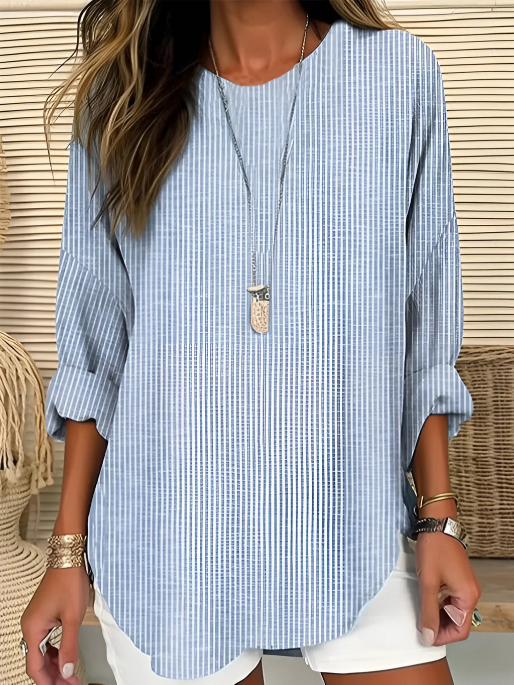 Olivia | Trendige gestreifte Bluse – Isabels Modehaus