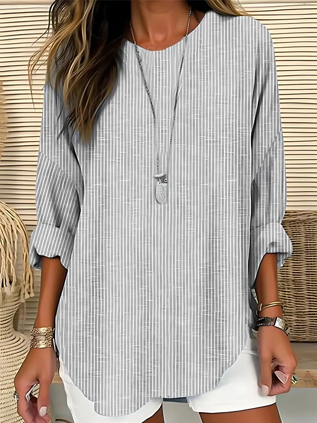 Olivia | Trendige gestreifte Bluse – Isabels Modehaus (Bild 3)