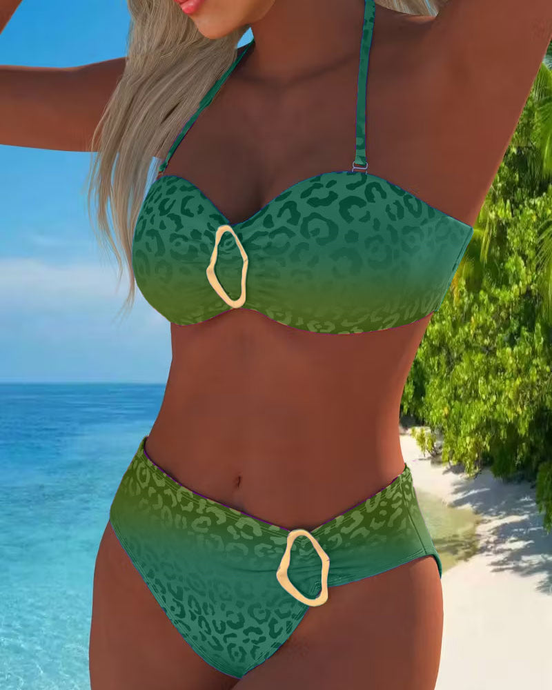 Sofia | Halterneck Leopardprint Gradient Badeanzug – Isabels Modehaus (Bild 6)