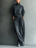 Lieselotte | Strick Ensemble Weite Hose – Isabels Modehaus