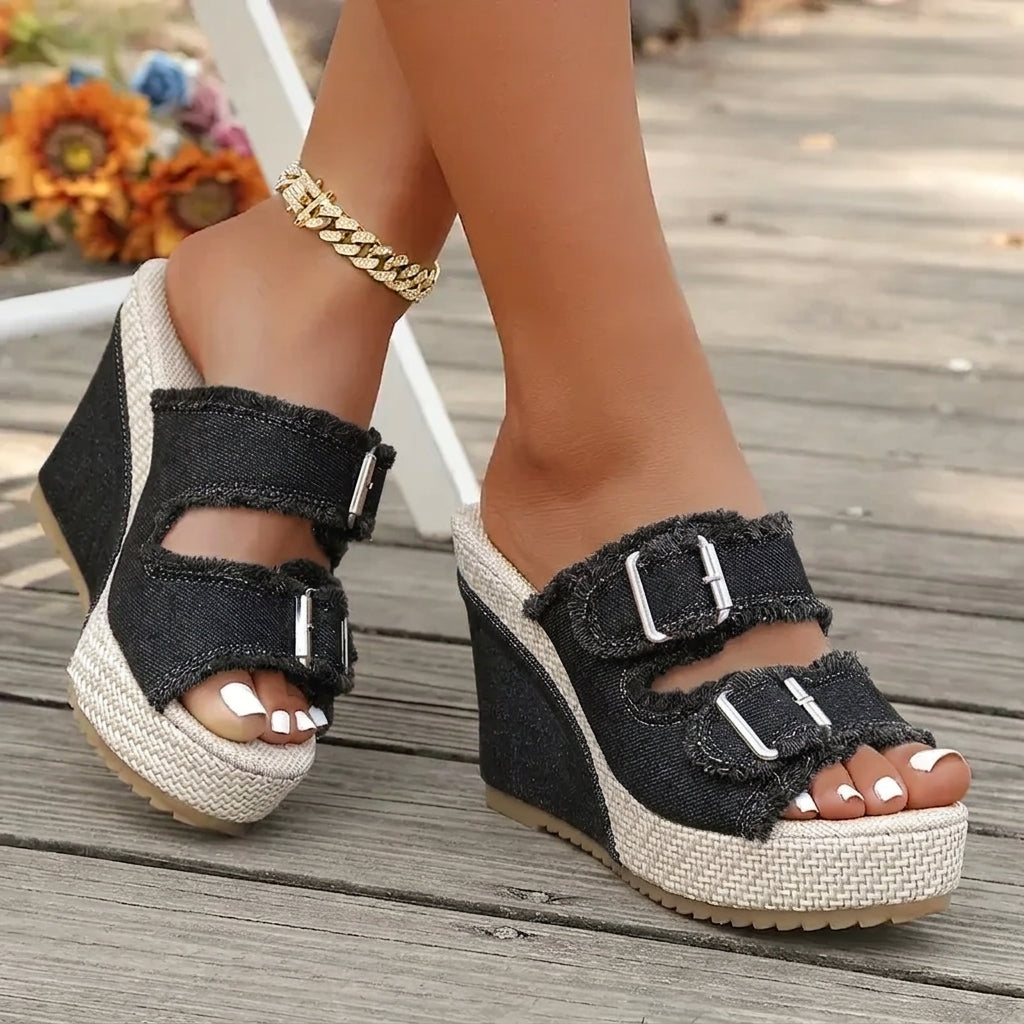Atelier | Fray Edge Wedge Sandalen – Isabels Modehaus (Bild 3)