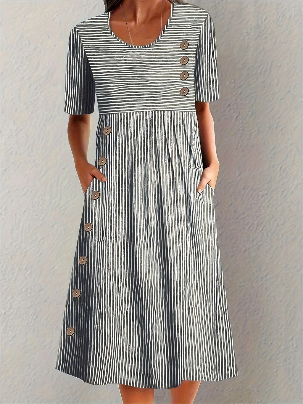 Sofia™ | Gestreiftes Sommerkleid – Isabels Modehaus (Bild 3)