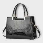 Olivia - Glänzende Krokodilprägung Handtasche – Isabels Modehaus (Bild 2)