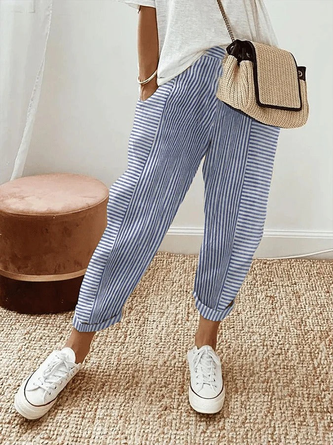 Stilvolle Streifenhose – Isabels Modehaus