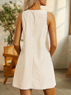 Lona™ – Ärmelloses A-Linien-Kleid mit Knopfdetail – Isabels Modehaus (Bild 6)