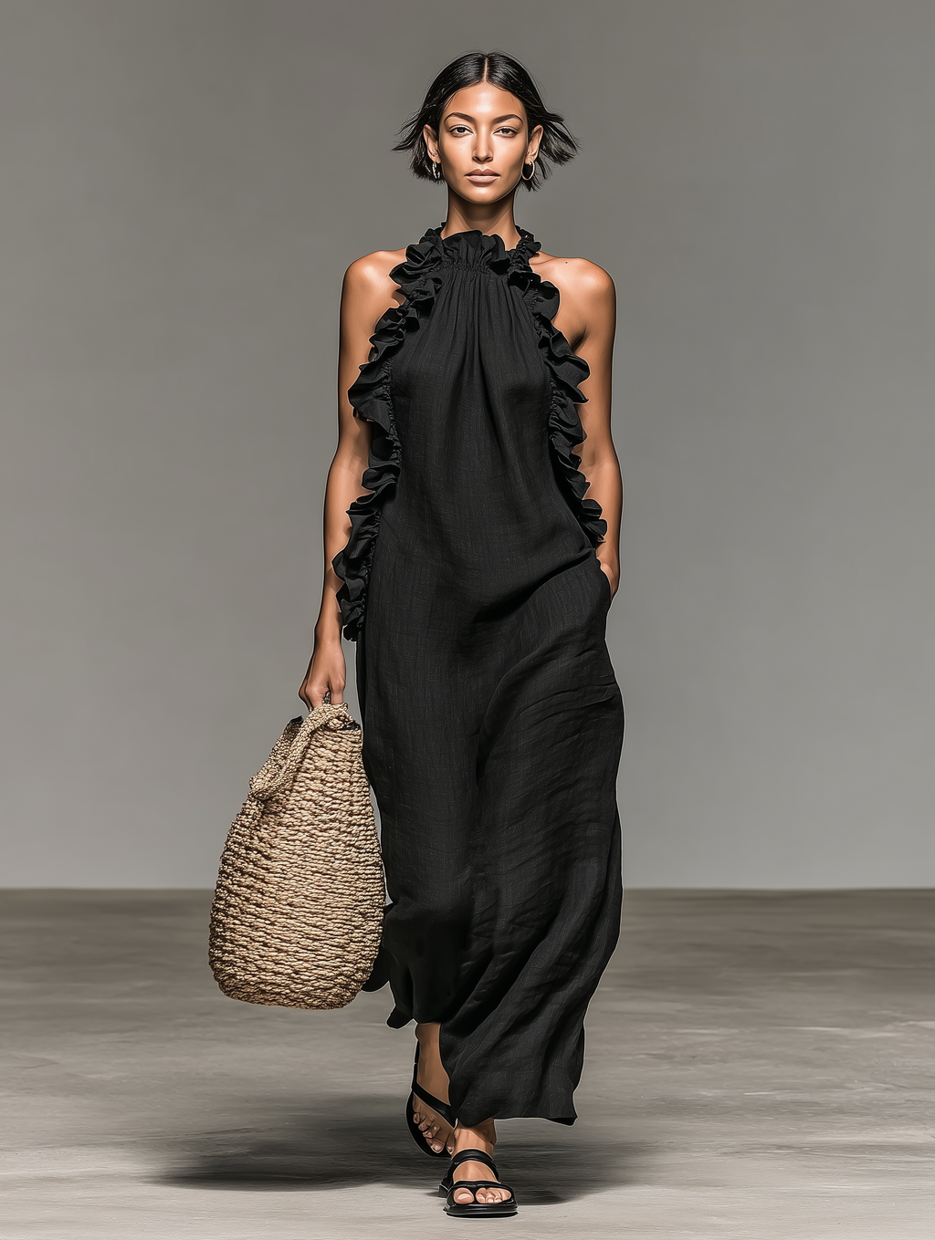 Liva | Maxikleid mit fließender Silhouette