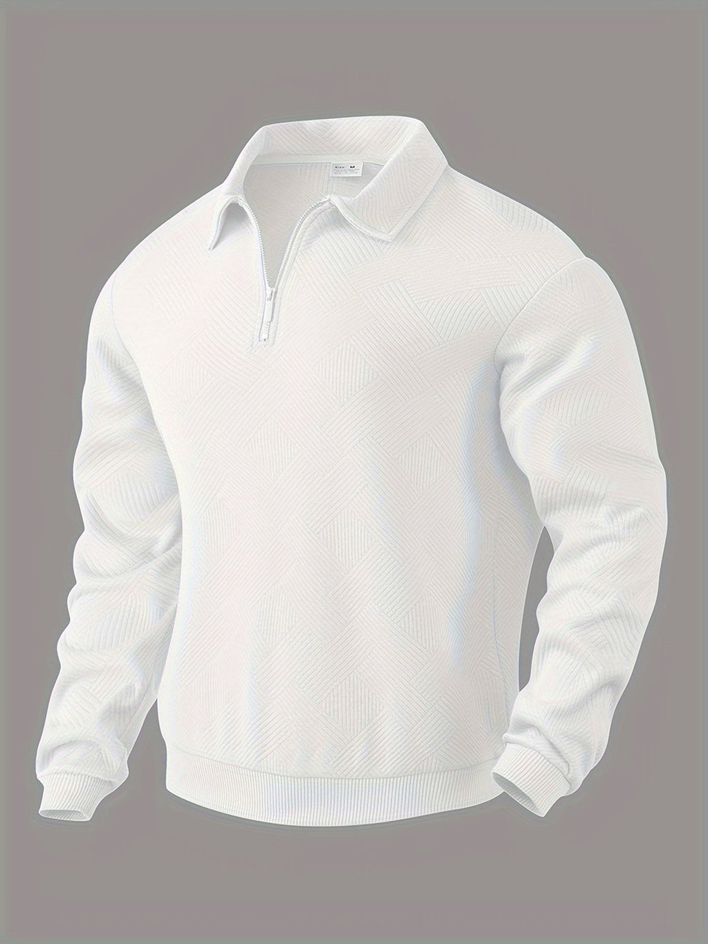 Finn | Geometrisches Design Vintage Reißverschluss Pullover – Isabels Modehaus (Bild 5)