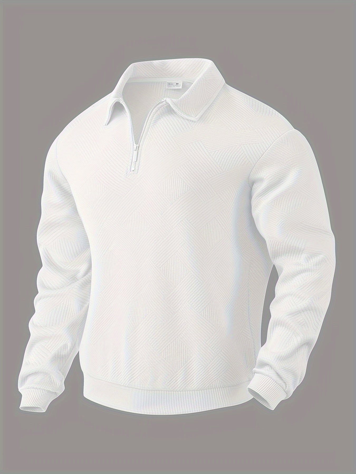 Finn | Geometrisches Design Vintage Reißverschluss Pullover – Isabels Modehaus (Bild 5)