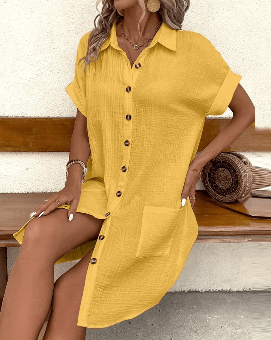 Luz™ - Bequemes Hemdkleid mit Knöpfen – Isabels Modehaus (Bild 8)