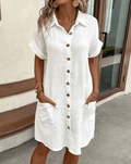 Luz™ - Bequemes Hemdkleid mit Knöpfen – Isabels Modehaus