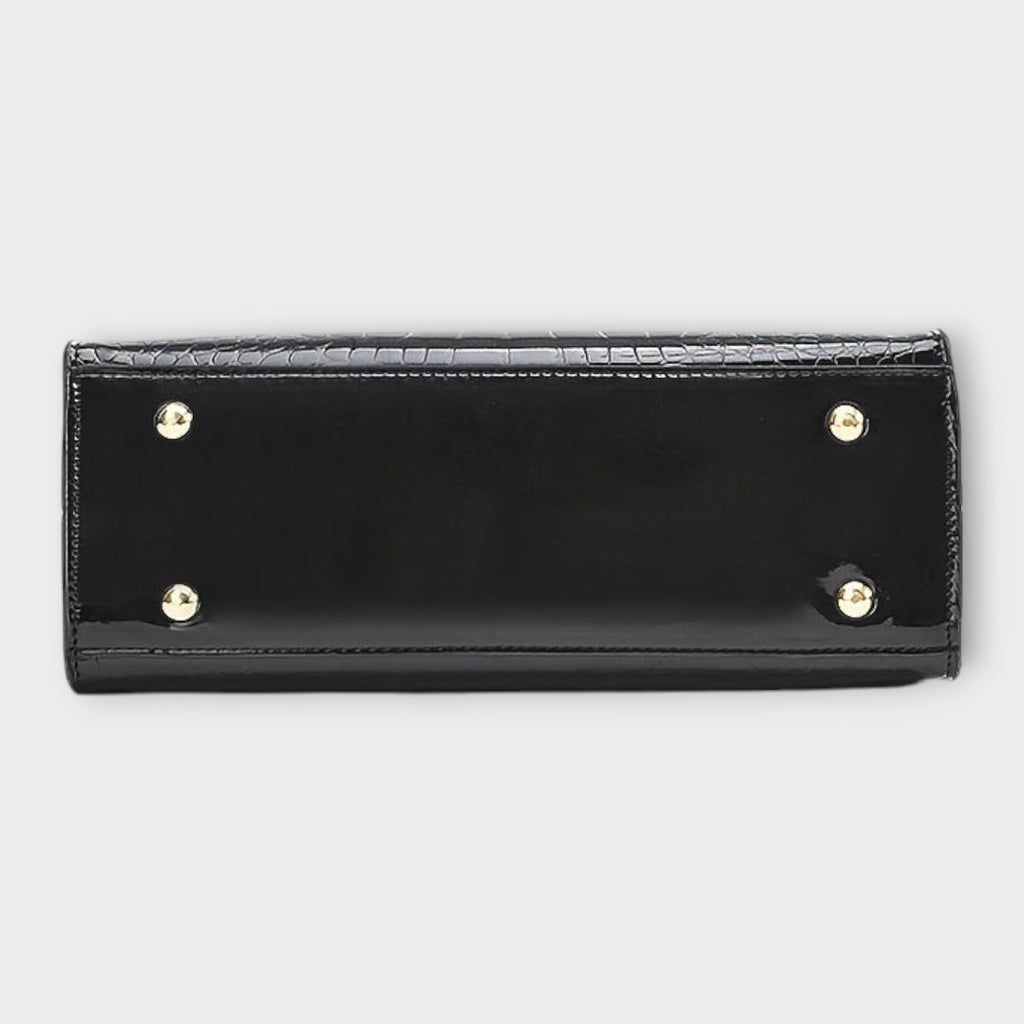 Olivia - Glänzende Krokodilprägung Handtasche – Isabels Modehaus (Bild 4)
