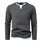 Alwin | Premium Langarmshirt aus gekämmter Baumwolle – Isabels Modehaus