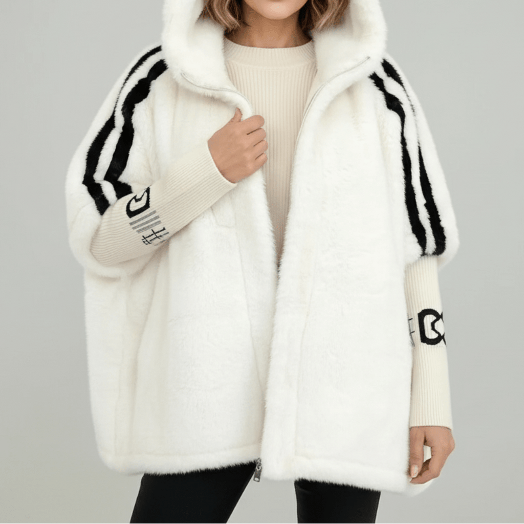 Alessandra | Weiche Jacke mit Kapuze und Reißverschluss – Isabels Modehaus (Bild 7)