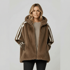 Alessandra | Weiche Jacke mit Kapuze und Reißverschluss – Isabels Modehaus