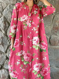 Maddie | Kunst Floral Kleid – Isabels Modehaus