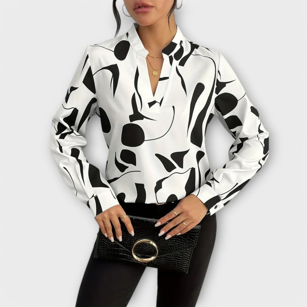 Zaylith | Elegante V-Ausschnitt-Bluse – Isabels Modehaus (Bild 3)