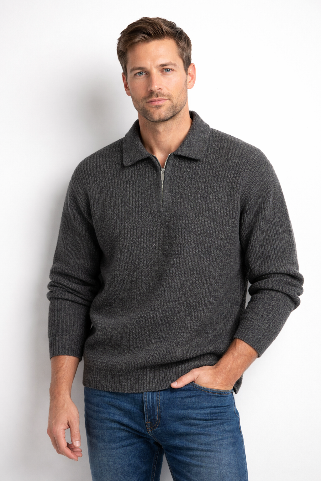 Ruben | Pullover mit Quarter-Zip – Isabels Modehaus (Bild 4)