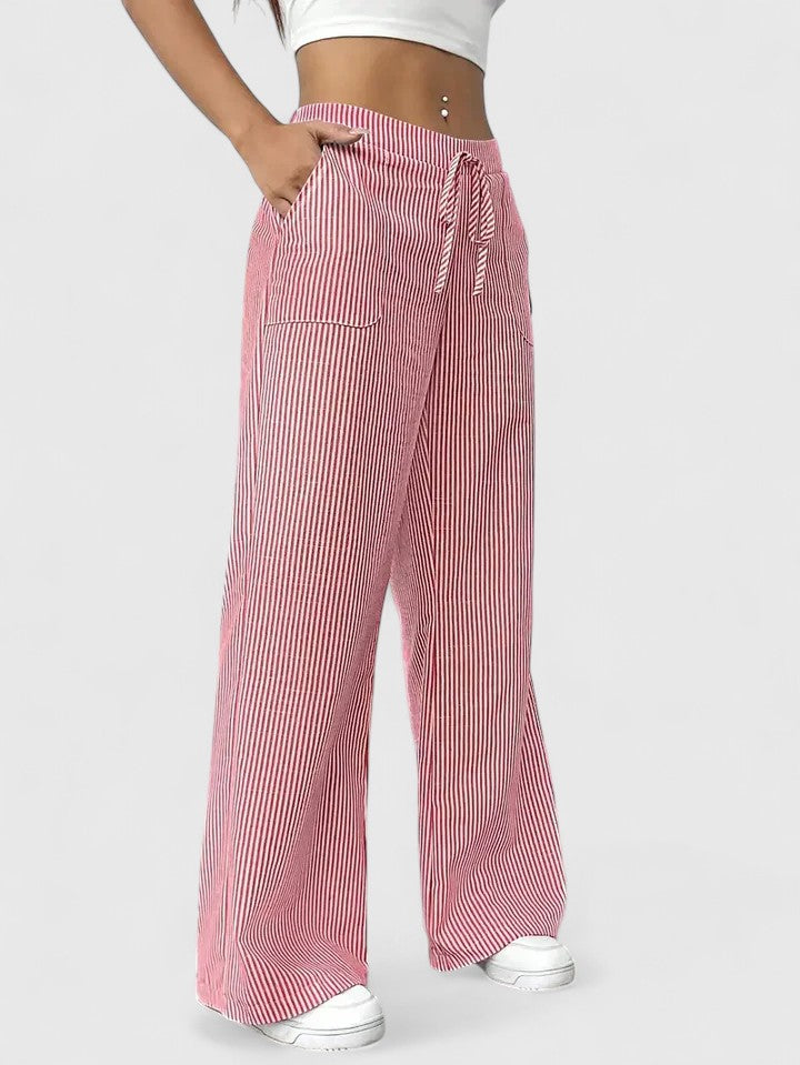 Bequeme Weite Hose mit Eleganten Details – Isabels Modehaus