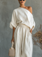 Traudel | Leinen Set Off-Shoulder Hose – Isabels Modehaus (Bild 3)