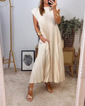 Petra™ – Zeitloses & Bequemes Plissiertes Kleid – Isabels Modehaus