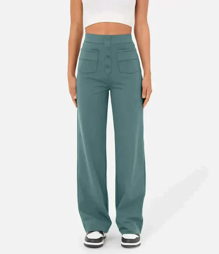 Elastische Hose mit hoher Taille – Isabels Modehaus (Bild 3)