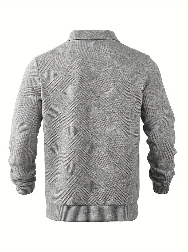 Finn | Geometrisches Design Vintage Reißverschluss Pullover – Isabels Modehaus (Bild 9)