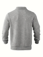Finn | Geometrisches Design Vintage Reißverschluss Pullover – Isabels Modehaus (Bild 9)