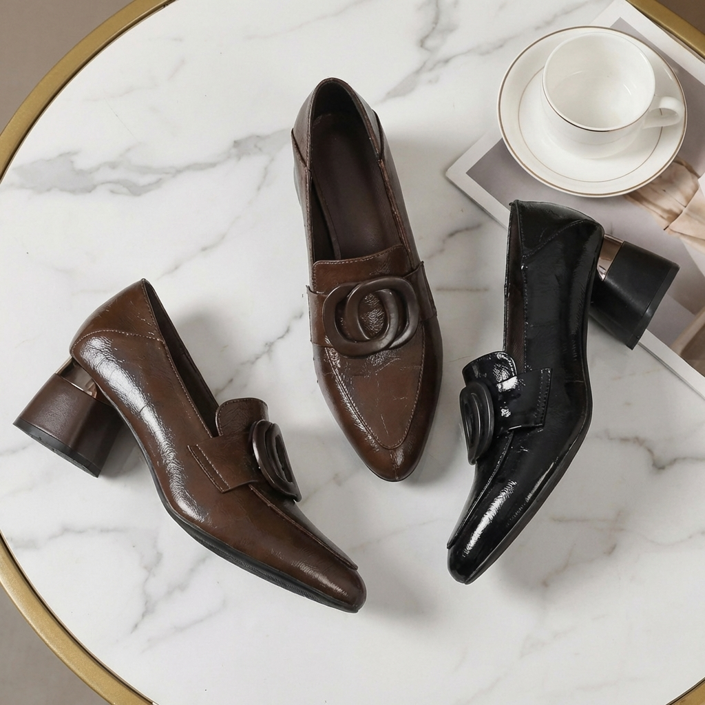 Valora Leder Loafer Absätze – Isabels Modehaus (Bild 9)