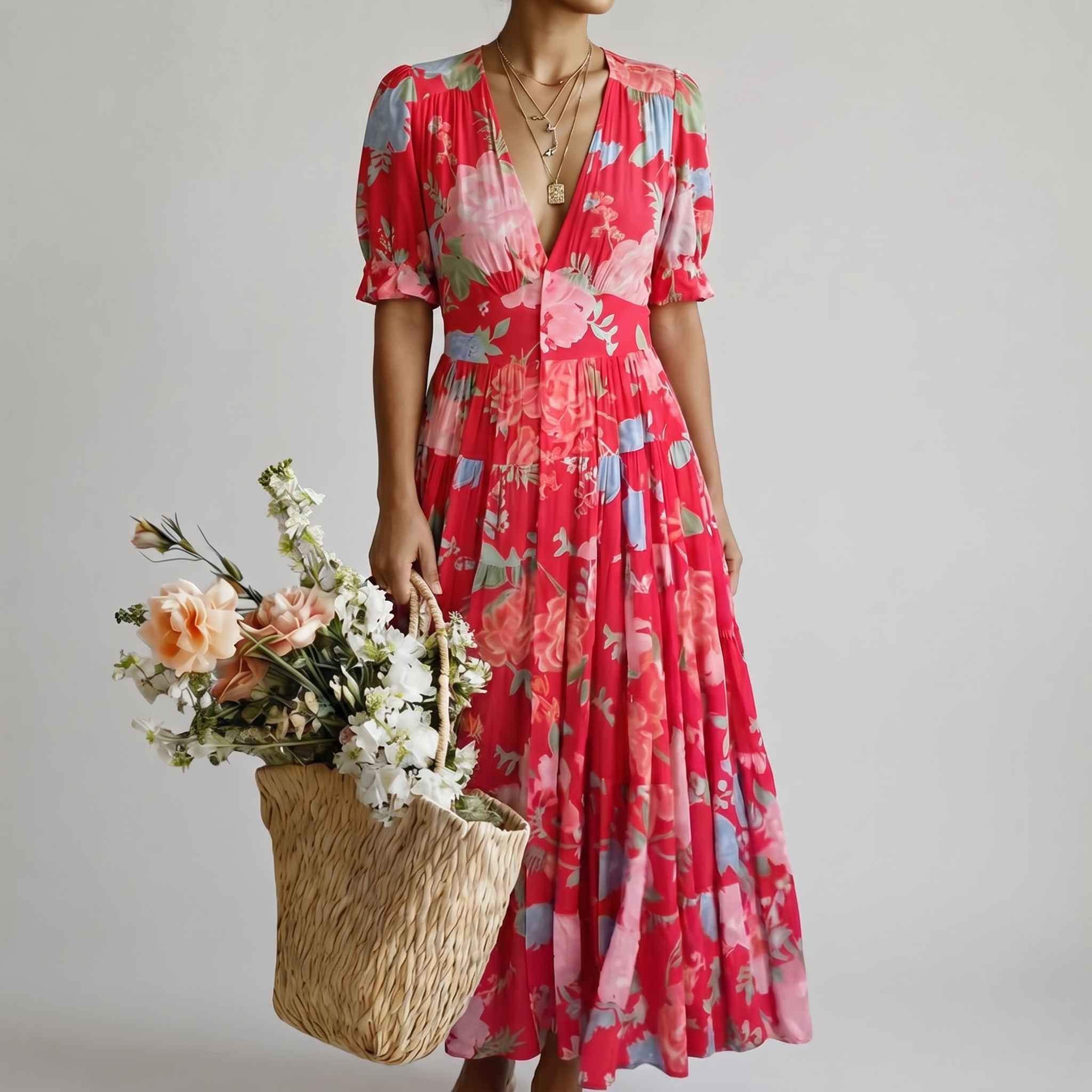 MINELDA | ELEGANTES BLUMENKLEID – Isabels Modehaus