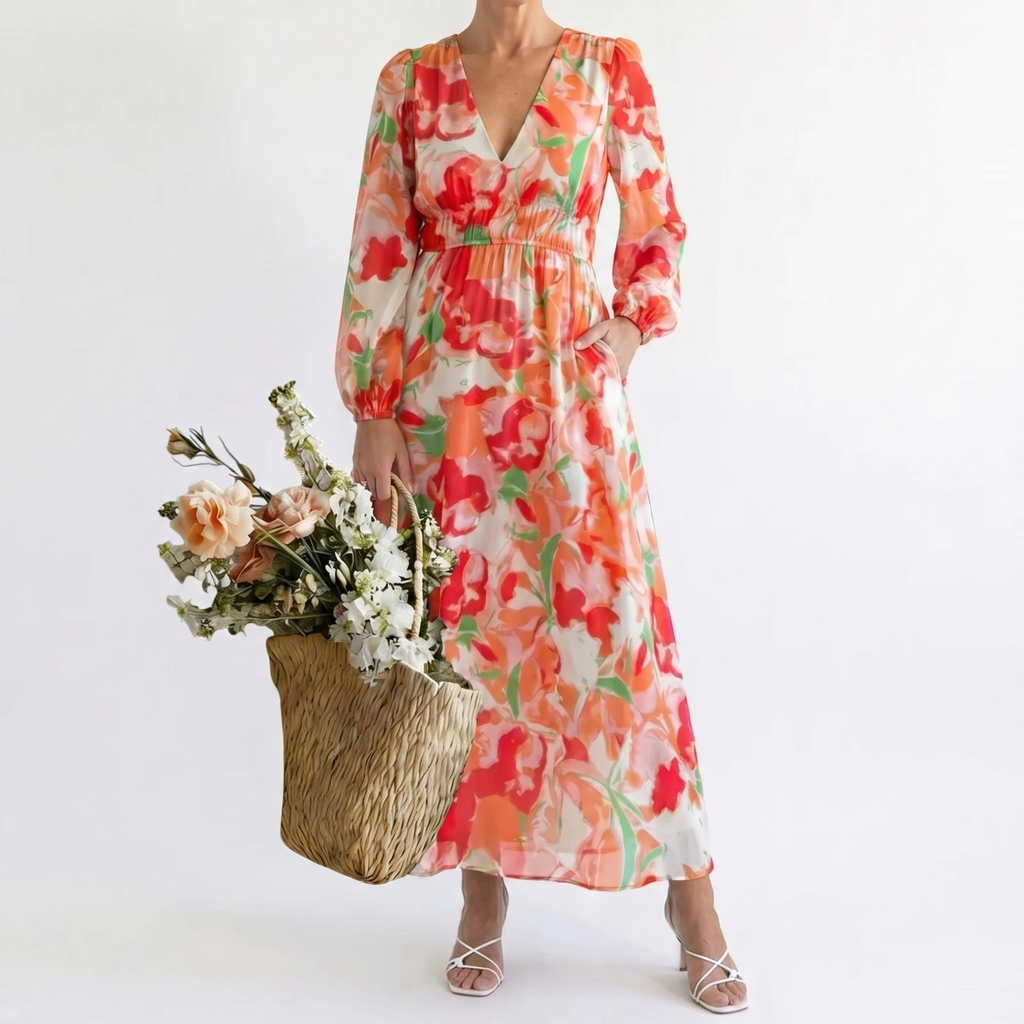 ALTHEA | FLORAL MAXI-KLEID – Isabels Modehaus (Bild 6)
