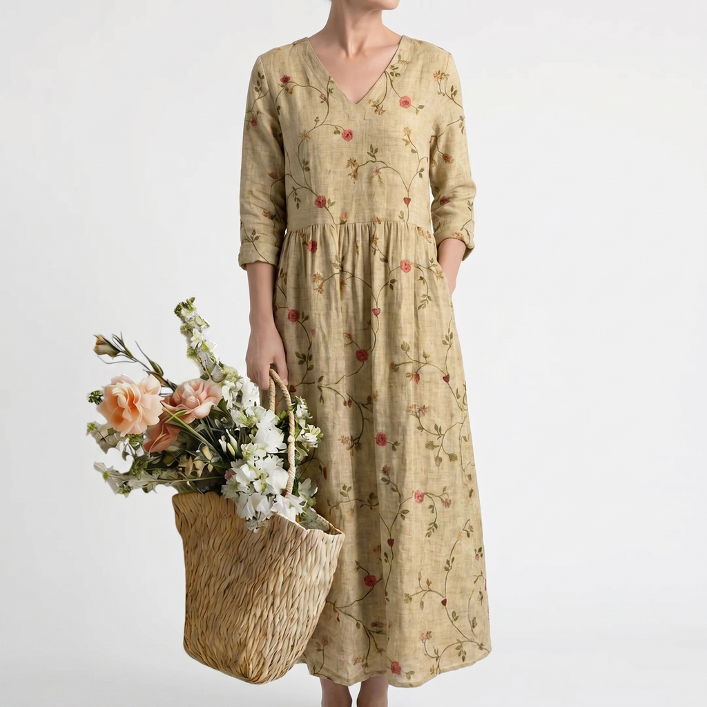 MARINA | BLUMEN MAXIKLEID – Isabels Modehaus (Bild 2)