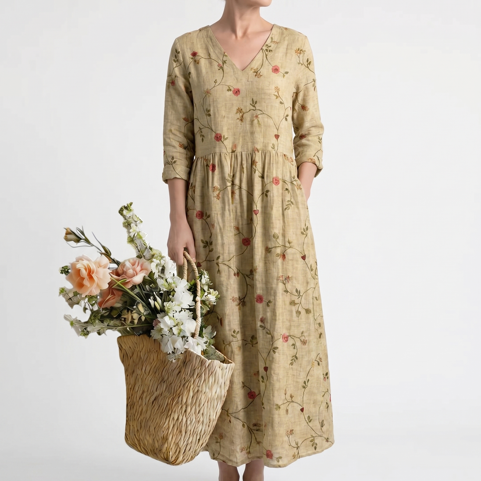 MARINA | BLUMEN MAXIKLEID – Isabels Modehaus (Bild 2)